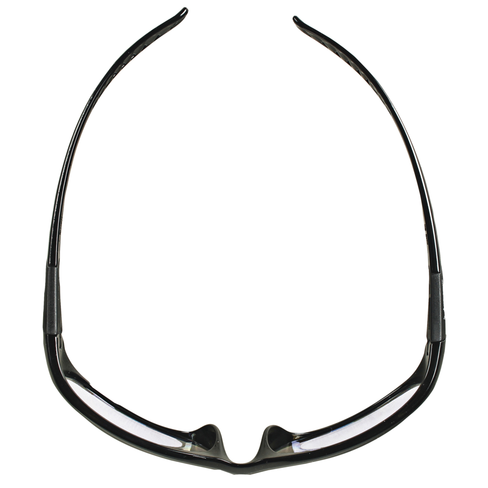 KleenGuard™ V40 Hellraiser™ Safety Glasses (28615), with Anti-Fog Coating, Clear Lenses, Black Frame, Unisex for Men and Women (Qty 12) - 28615