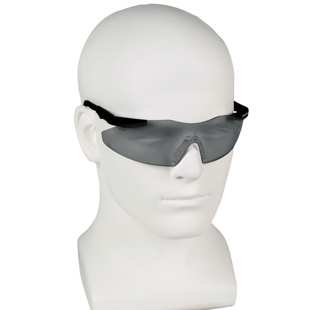Smith & Wesson® Safety Glasses (19955), Magnum 3G Safety Eyewear, Smoke Anti-Fog Lenses with Black Frame, 12 Units / Case - 19955