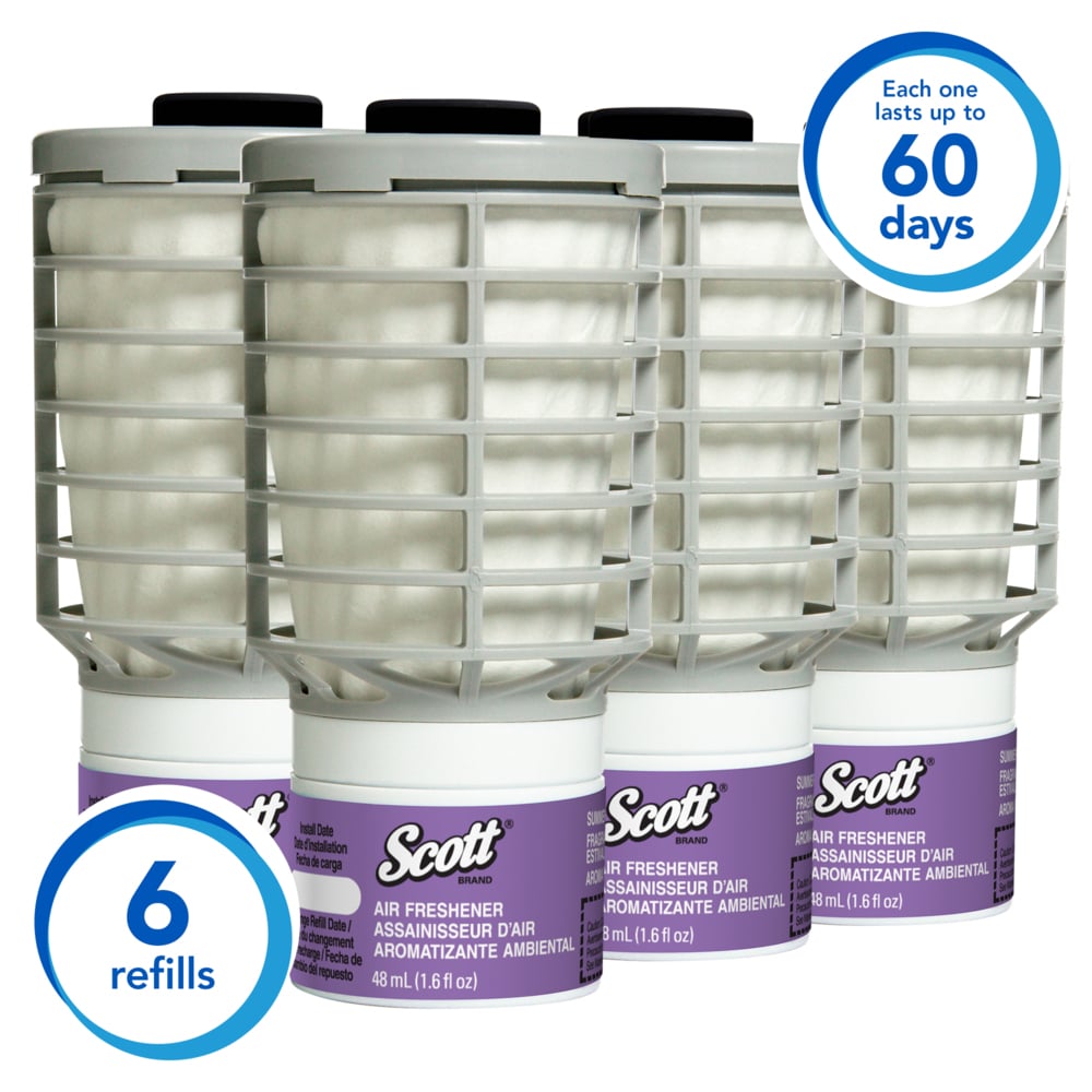 Scott® Essential Continuous Air Freshener (12370), Summer Fresh Scent (6 Refills/Case) - 12370