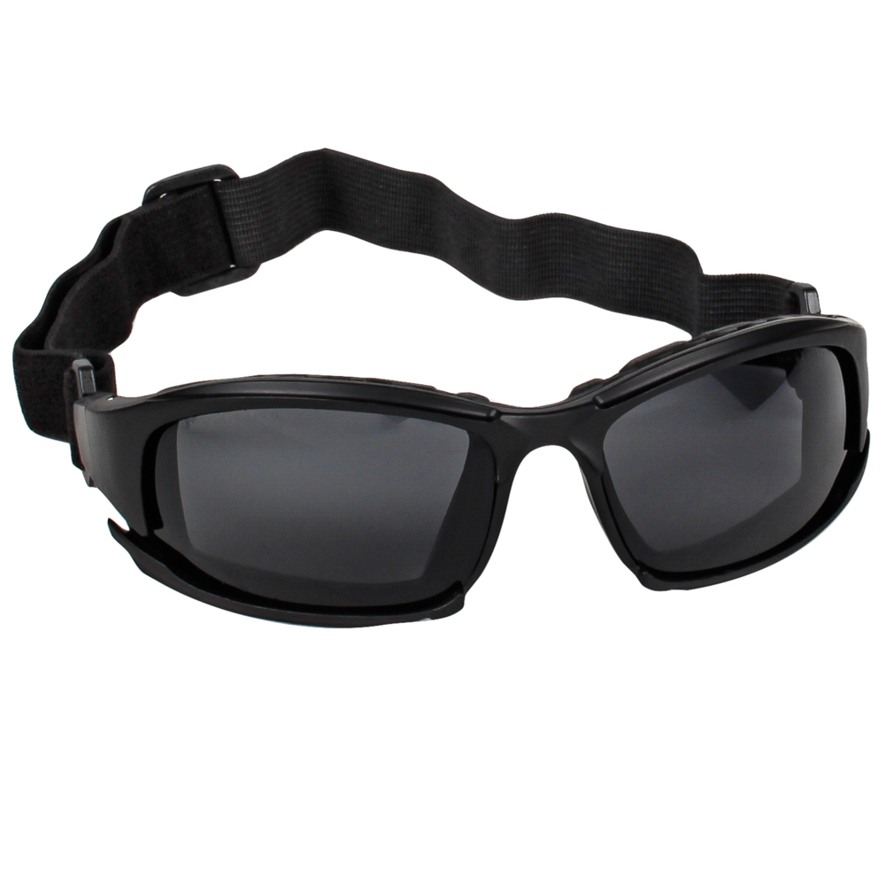 Lunettes de sécurité KleenGuard™ V50 Calico™ (25675), lentilles fumées avec revêtement antibuée KleenVision™, monture noire, lunettes unisexes (12 paires/caisse) - 25675