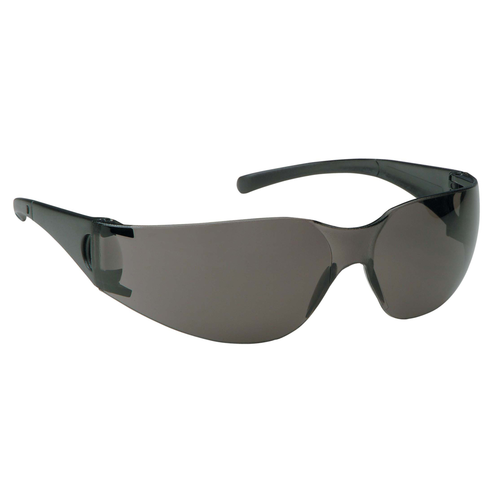 Lunettes de sécurité kleenguard Element (25631), légères, économiques, jetables, sans métal, verres fumés, monture noire, 12 paires/caisse - 25631