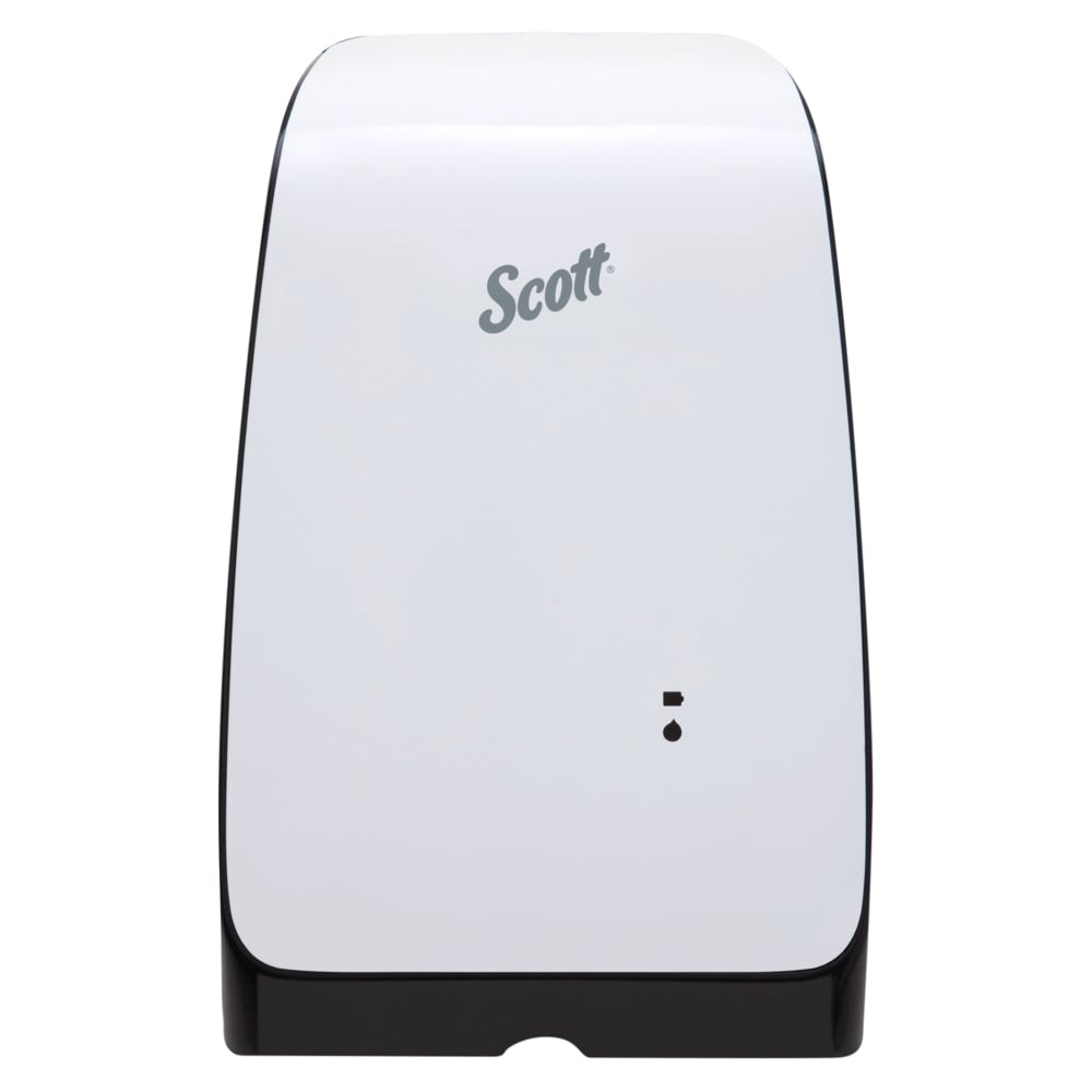 Distributrice électronique à cartouche de produits pour les soins de la peau sans contact Scott (32499), 1,2 litre, blanche, 1/caisse - 32499