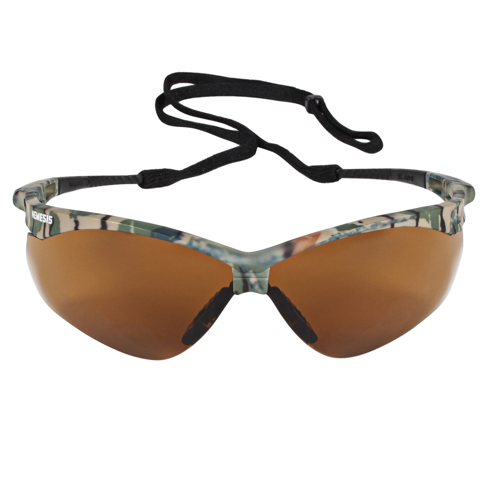 KleenGuard™ Nemesis™ CSA Safety Glasses (20386), Bronze Lenses, Camo Frame, CSA Certified, Unisex for Men and Women (Qty 12) - 20386