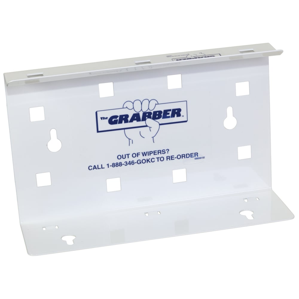 The Grabber Wiper Dispenser for WypAll® Wipes (09352), Space-Saving, For Pop-Up Boxes, 9.4” x 2.8” x 5.9”, White, 12 Dispensers / Case - 09352