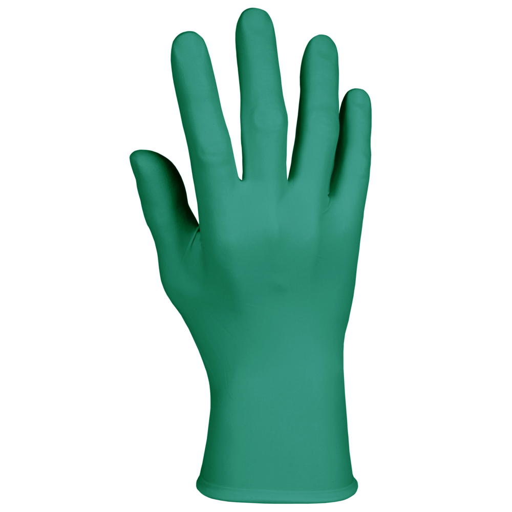 Gants d’examen en nitrile vert pâle de Kimberly-Clark (43438), 4,7 mil, ambidextres, 9,5 po, petits, 200 gants en nitrile/boîte, 10 boîtes/caisse, 2 000/caisse - 43438
