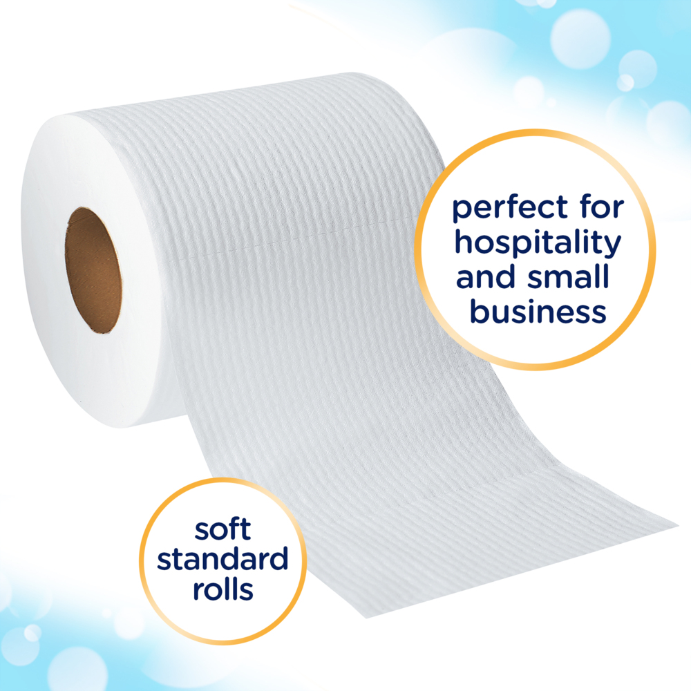 Cottonelle® Professional Standard Roll Toilet Paper (12456), White (170 Sheets/Roll, 48 Rolls/Case, 4 Packs of 12 Rolls, 8,160 Sheets/Case) - 12456