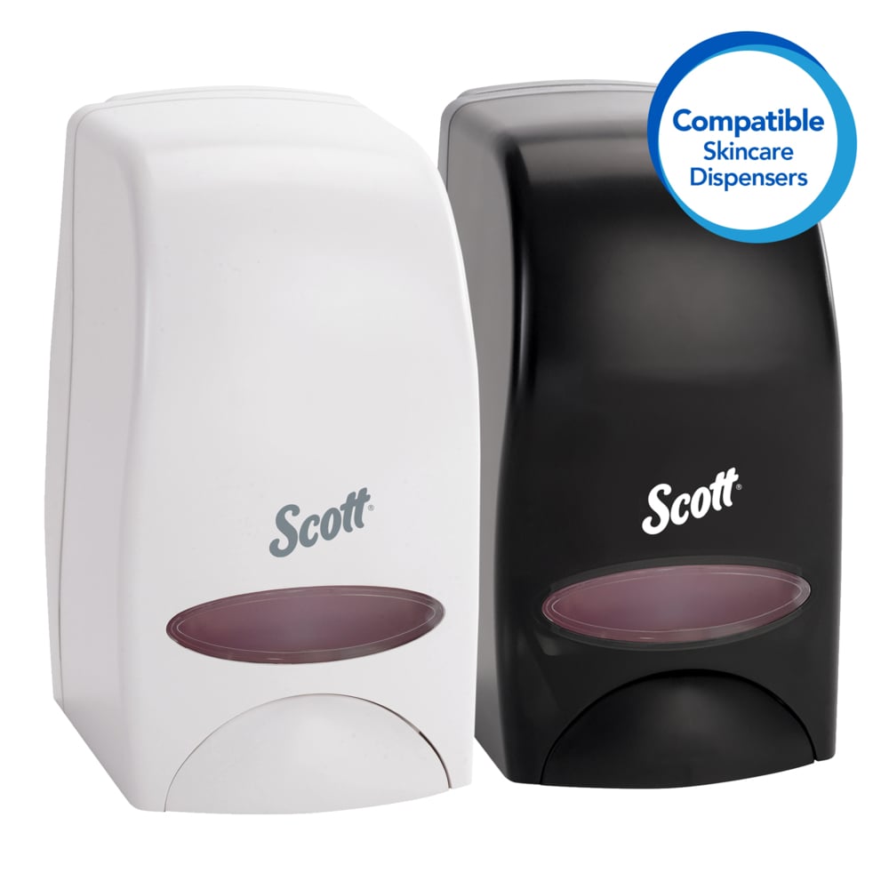 Scott® Skin Relief Lotion (35365), Fragrance Free, No Dye, Creamy Texture, White, 1.0 L Bottles, 6 Bottles / Case - 35365