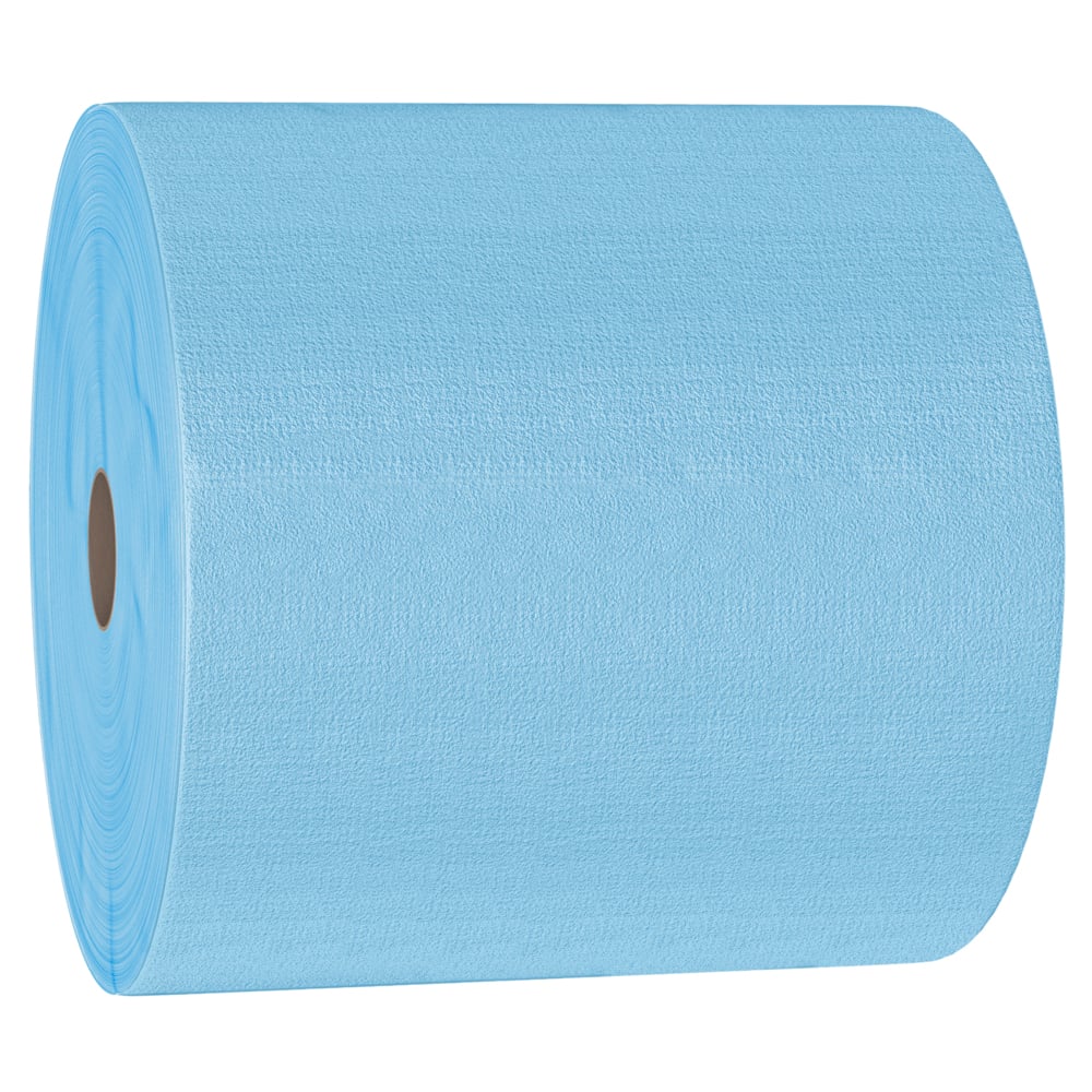 WypAll® GeneralClean™ X60 Multi-Task Cleaning Cloths (34965), Jumbo Roll, Strong and Absorbent Towels, Blue (1,100 Sheets/Roll, 1 Roll/Case, 1,100 Sheets/Case) - 34965