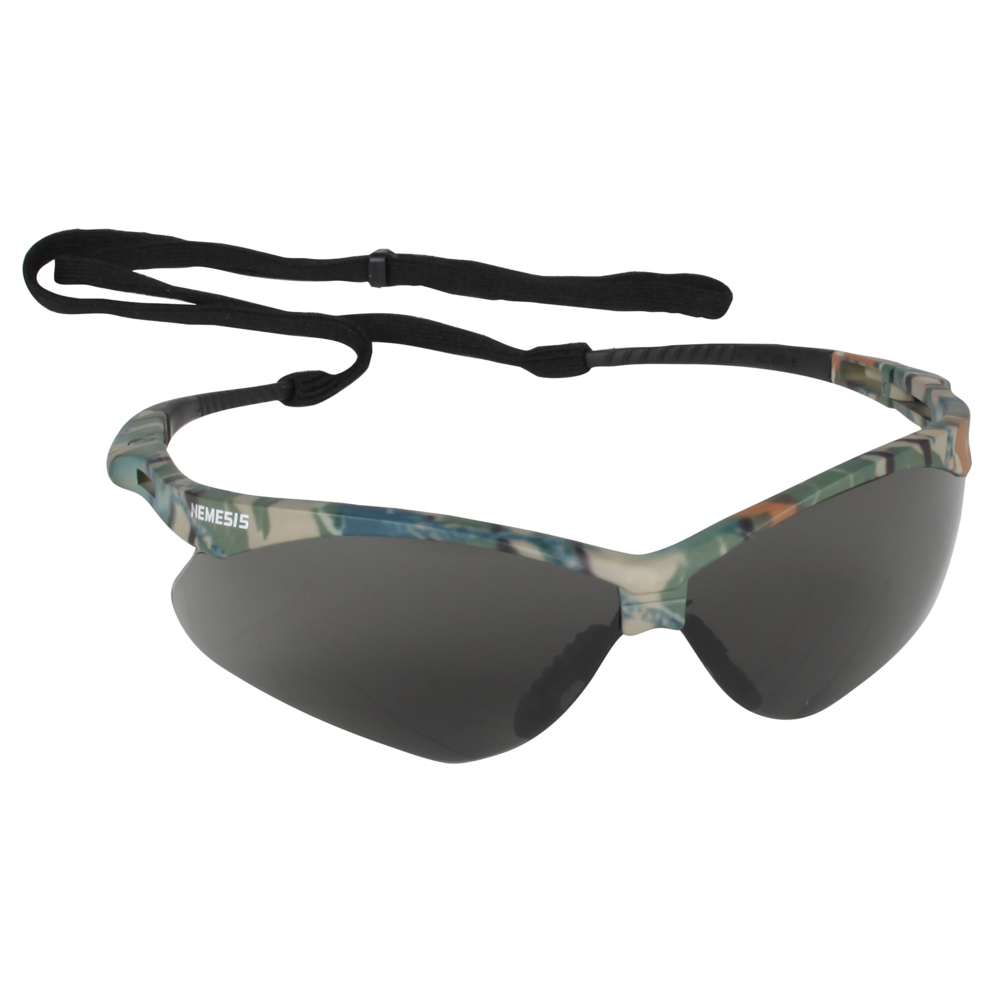 KleenGuard™ V30 Nemesis™ Safety Glasses (22609), Smoke Lenses with KleenVision™ Anti-Fog coating, Camo Frame, Unisex Eyewear for Men and Women (12 Pairs/Case) - 22609