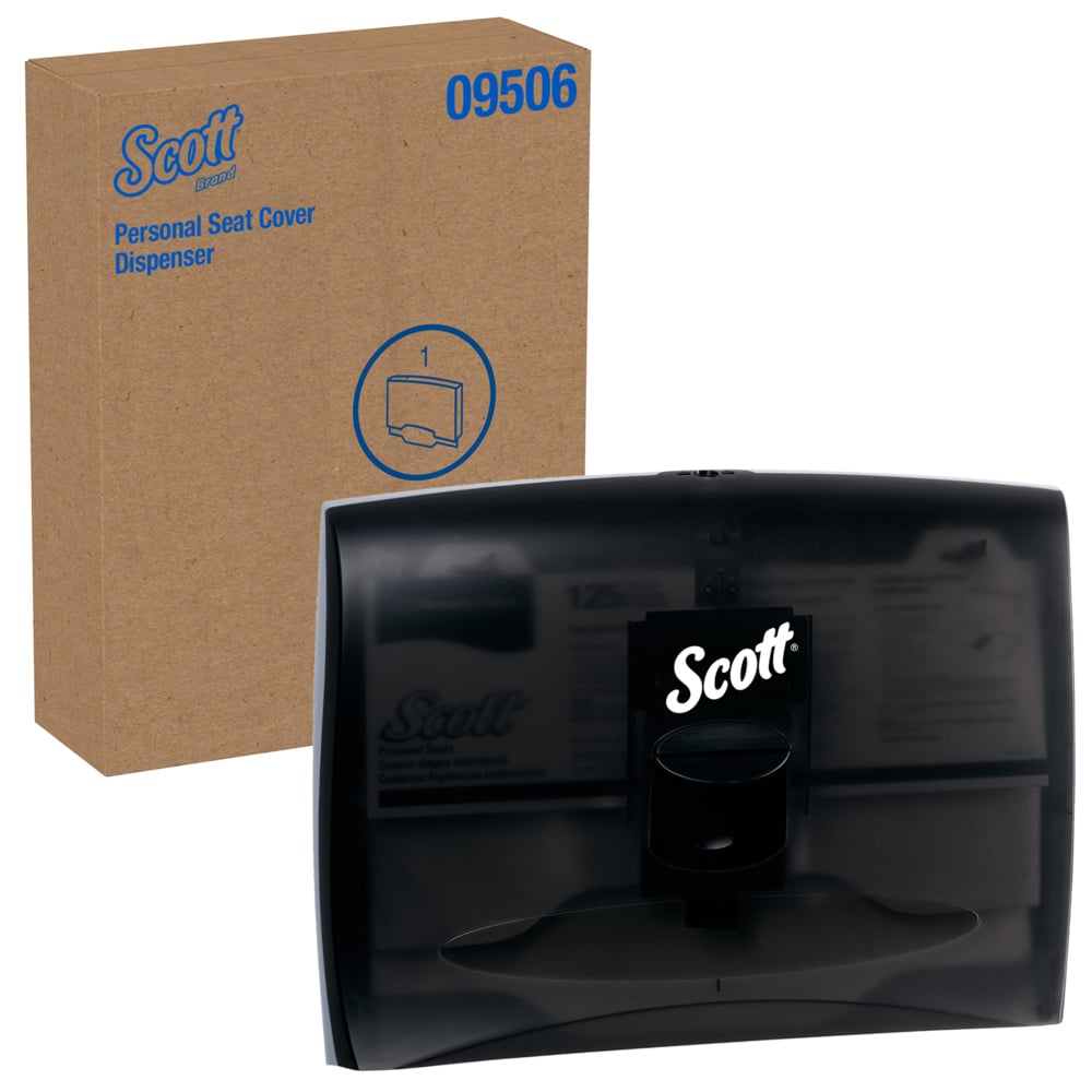 Scott® Personal Seat Cover Dispenser (09506), Black, 17.5" x 13.25" x 2.25" (Qty 1) - 09506