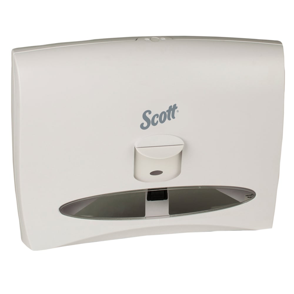 Distributrice de couvre-sièges de toilettes Scott (09505), blanche - 09505
