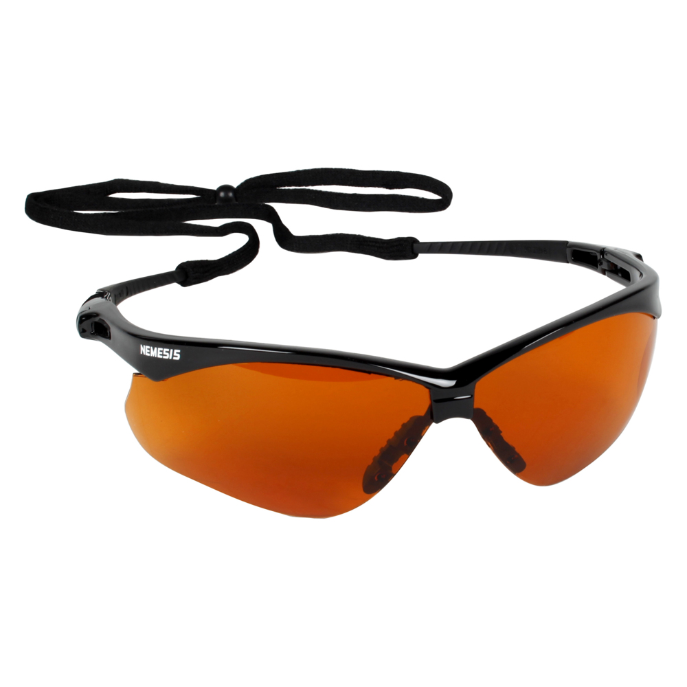 KleenGuard™ Nemesis™ CSA Safety Glasses (20384), Copper Blue Shield Lenses, Black Frame, CSA Certified, Unisex for Men and Women (Qty 12) - 20384