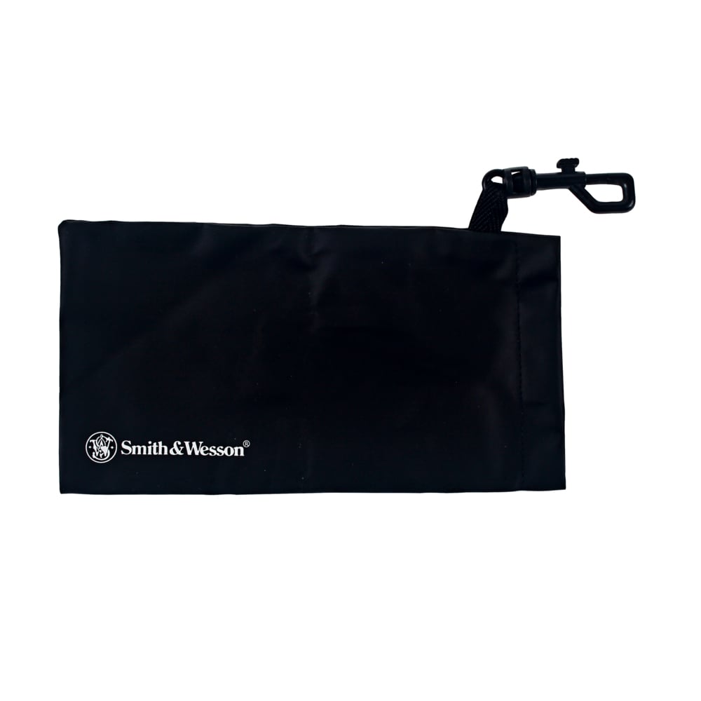 Smith & Wesson® Safety Glasses Carrying Pouch with Belt Clip (19941), Black, Heavy Duty and Water-Resistant with Velcro Closure (Qty 12) - 19941