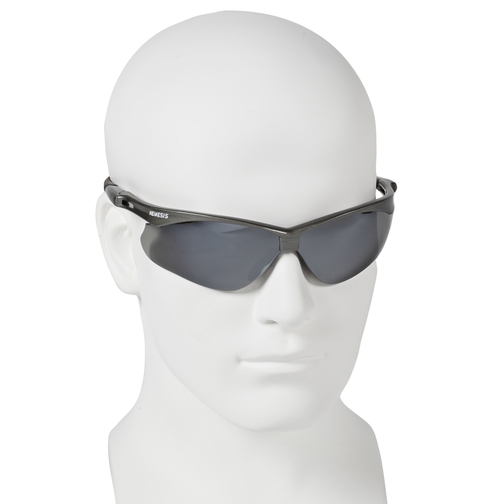 KleenGuard™ Nemesis CSA Safety Glasses (20385), CSA Certified, Smoke Lens with Gunmetal Frame, 12 Pairs / Case - 20385