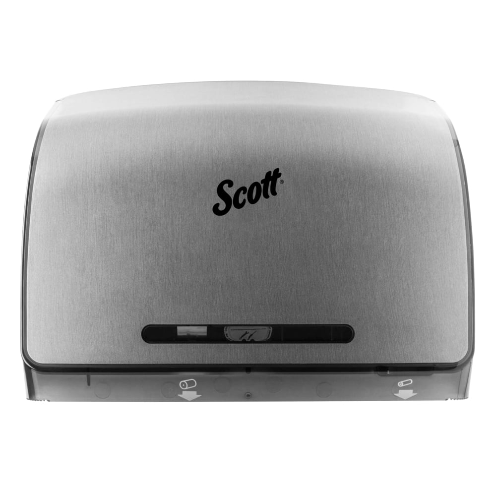 Scott® Pro Coreless Jumbo Roll Toilet Paper Dispenser (39709), Stainless, 14.13" x 10.39" x 5.87" (Qty 1) - 39709