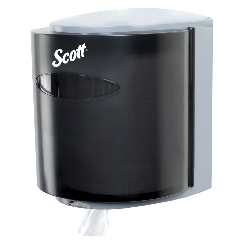 Distributrice d’essuie-mains à distribution centrale Scott® Essential™ (09989), fumée (noir), 26,16 cm x 30,23 cm x 23,62 cm (10,3 po x 11,9 po x 9,3 po) (qté 1) - 09989