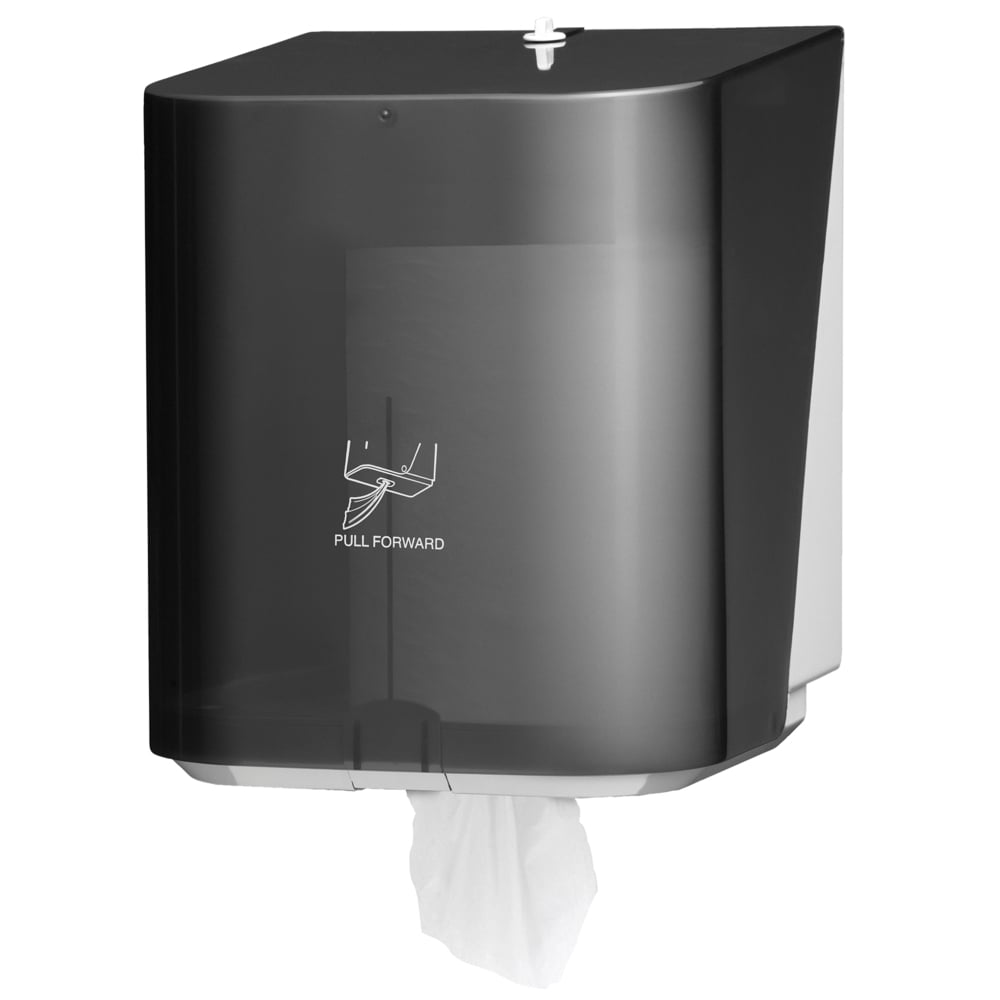 Kimberly-Clark Professional™ Center-Pull Towel Dispenser (09335), Smoke (Black), 10.0" x 12.5" x 10.65" (Qty 1) - 09335