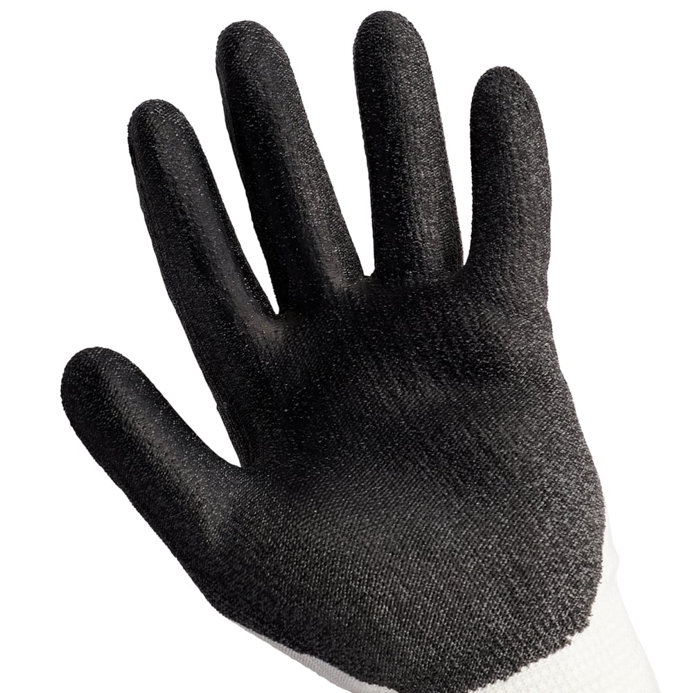KleenGuard™ G60 Level 3 Economy Cut Resistant Gloves (42549), Black & White, XXL (11), 60 Pairs / Case (120 Each), 12 Pairs Bag, 5 Bags - 42549