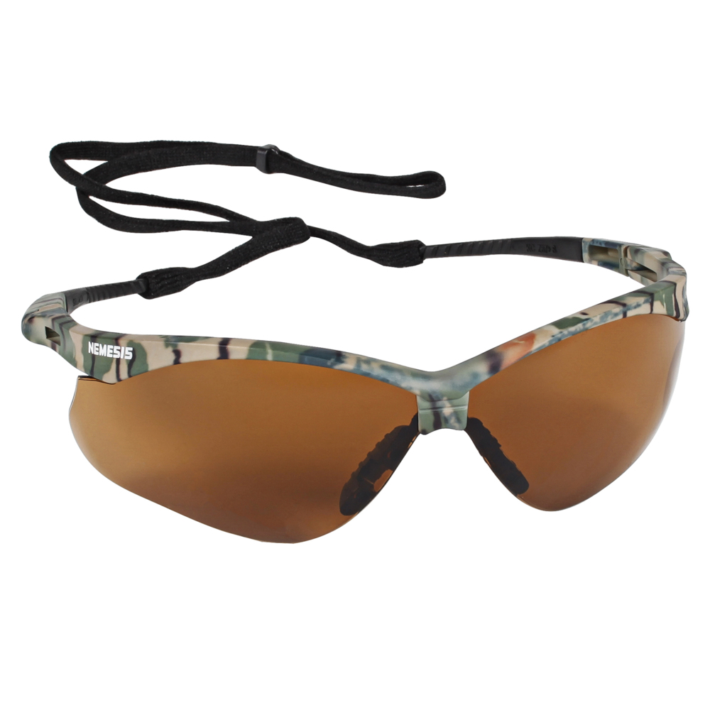 KleenGuard™ Nemesis™ CSA Safety Glasses (20386), Bronze Lenses, Camo Frame, CSA Certified, Unisex for Men and Women (Qty 12) - 20386