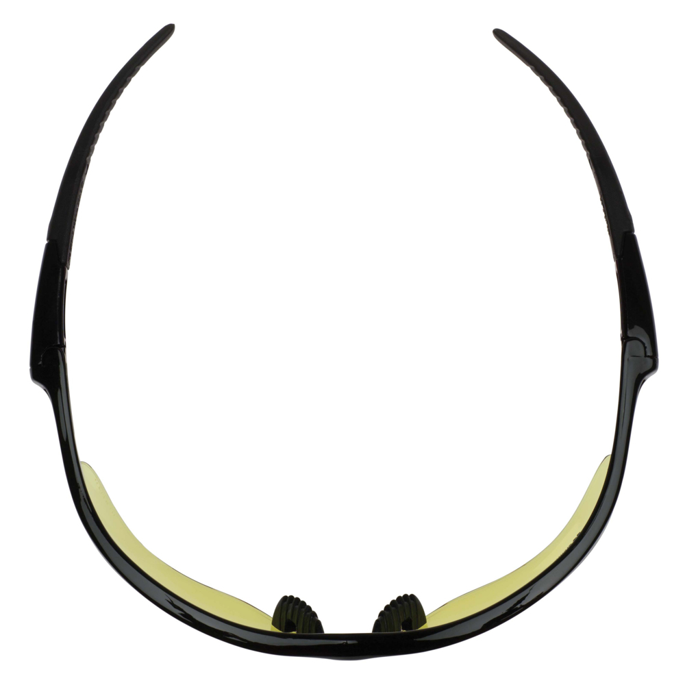 KleenGuard™ V30 Nemesis™ Safety Glasses (25659), Amber (Yellow) Lenses, Black Frame, Unisex for Men and Women (Qty 12) - 25659