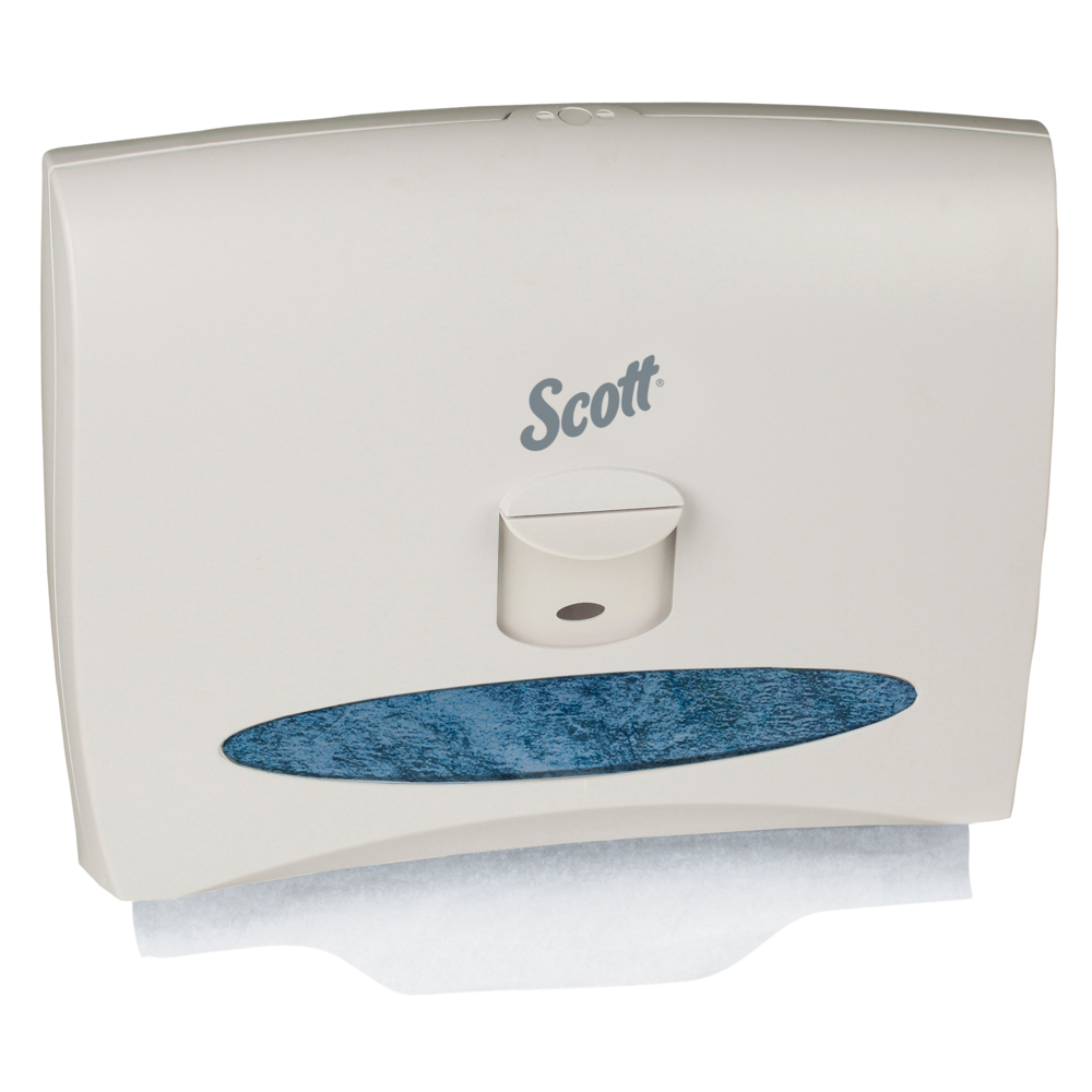 Distributrice de couvre-sièges de toilettes Scott (09505), blanche - 09505