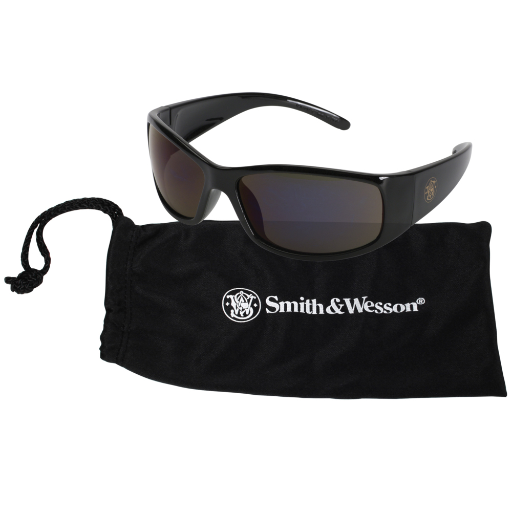 Smith & Wesson® Elite™ Safety Glasses (21302), with Anti-Fog Coating, Clear Lenses, Black Frame, Unisex for Men and Women (Qty 12) - 21302