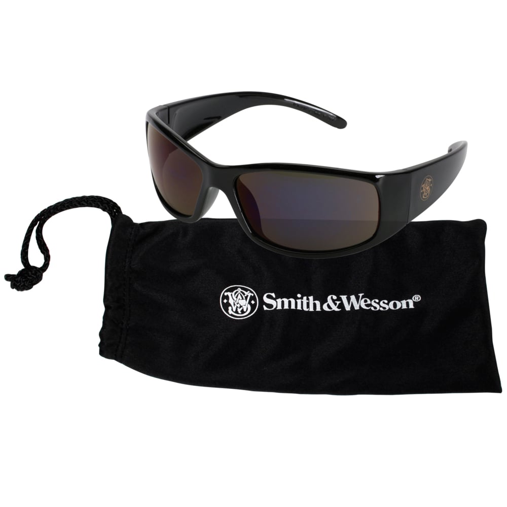 Smith & Wesson® Elite™ Safety Glasses (21303), Smoke Lenses with Anti-Fog coating, Black Frame, Unisex Sunglasses for Men and Women (12 Pairs/Case) - 21303