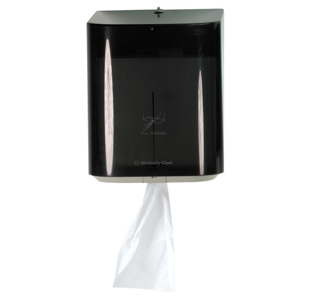 Kimberly-Clark Professional™ Center-Pull Towel Dispenser (09335), Smoke (Black), 10.0" x 12.5" x 10.65" (Qty 1) - 09335