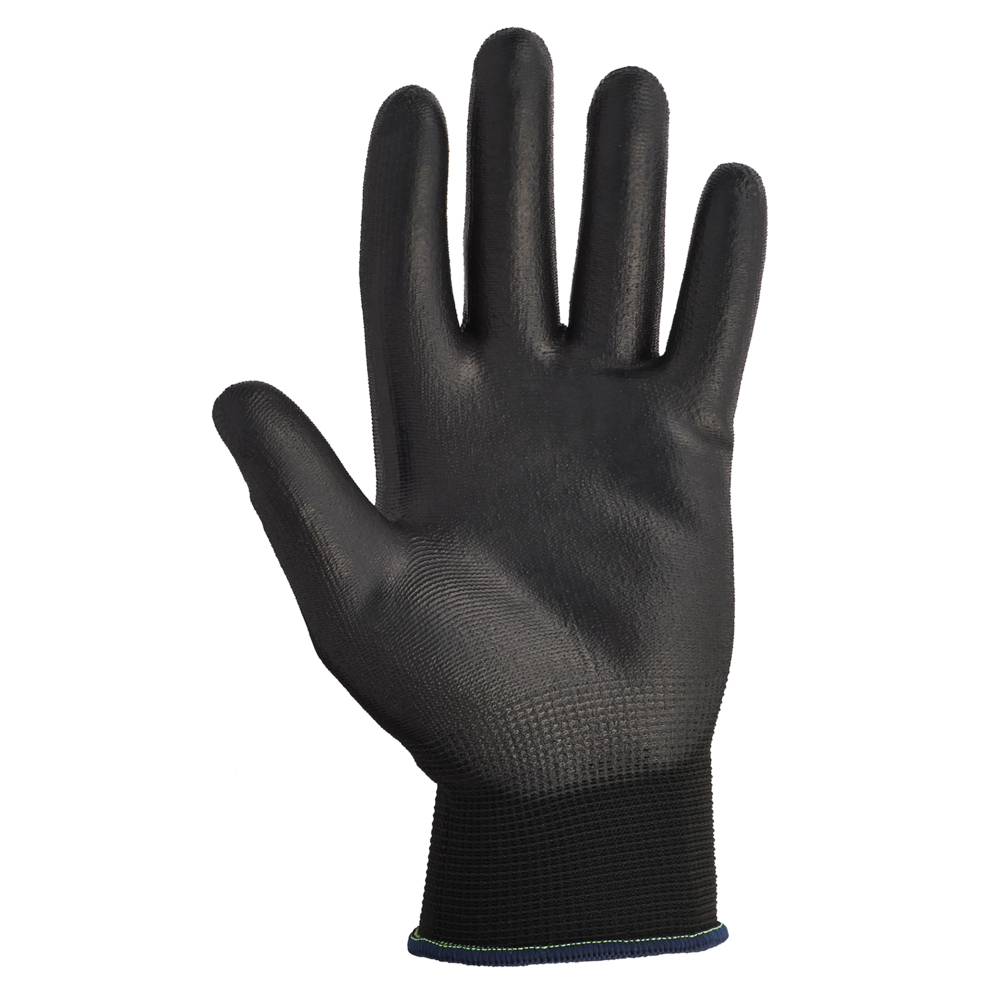 KleenGuard™ G40 Polyurethane Coated Gloves (13837), Size 7.0 (Small), High Dexterity, Black, 12 Pairs / Bag, 5 Bags / Case, 60 Pairs - 13837