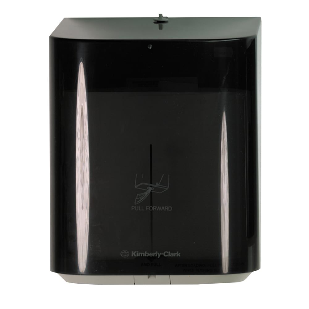 Kimberly-Clark Professional™ Center-Pull Towel Dispenser (09335), Smoke (Black), 10.0" x 12.5" x 10.65" (Qty 1) - 09335