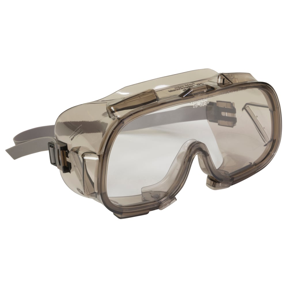 KleenGuard™ V80 Monogoggle™ VPC Safety Goggles (16361), with Anti-Fog Coating, Clear Lens, Bronze Frame, Unisex for Men and Women (Qty 36) - 16361