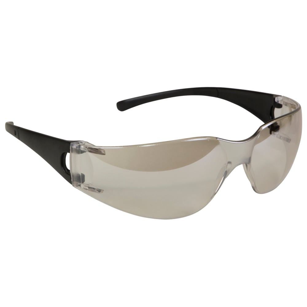 KleenGuard™ Element Safety Glasses (25638), Lightweight, Economical, Disposable, Metal-Free, Indoor / Outdoor Lens, Black Frame, 12 Pairs / Case - 25638
