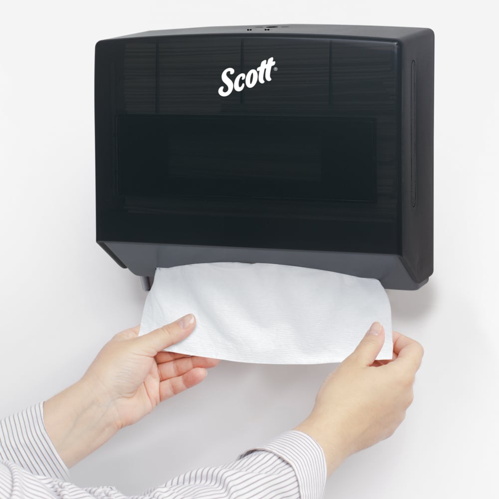 Scott® Scottfold™ Folded Towel Dispenser (09215), Black, 10.75" x 9.0" x 4.75" (Qty 1) - 09215