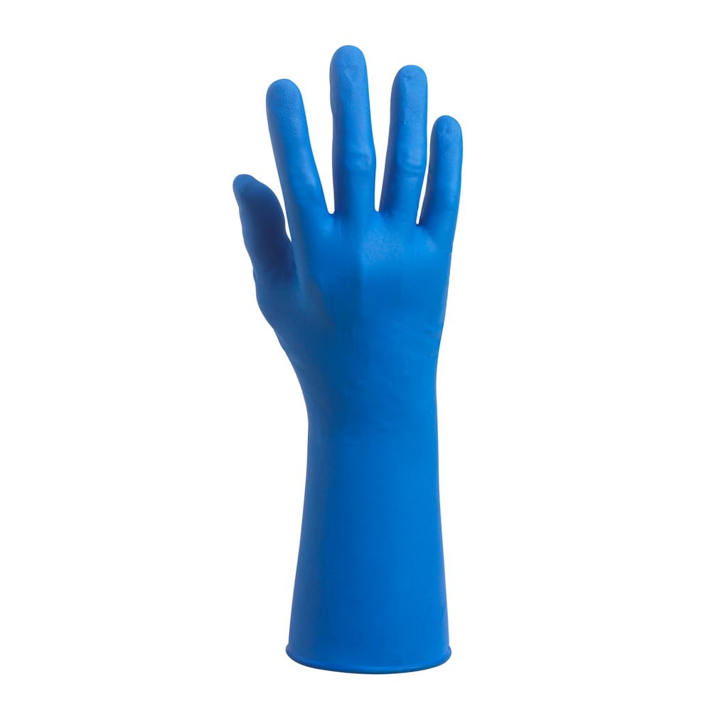 KleenGuard™ G29 Solvent Gloves (49822), Thin-Mil Feel, Highest Dexterity, 12”, XS (6.0), 50 Gloves / Box, 10 Boxes / Case, 500 / Case - 49822