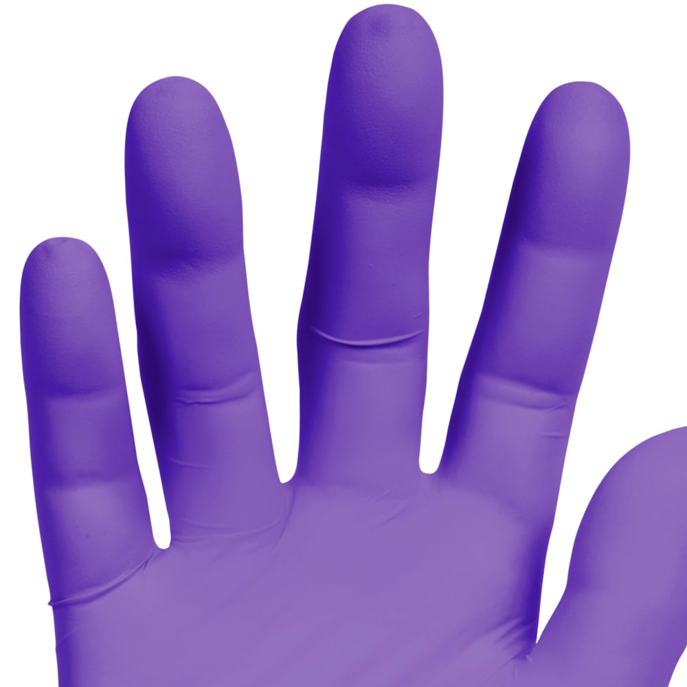 Gants d’examen Purple Nitrile Kimberly-Clark (55084), 5,9 mil, ambidextres, 9,5 po, TG, 90 gants en nitrile/boîte 10 boîtes/caisse, 900/caisse - 55084