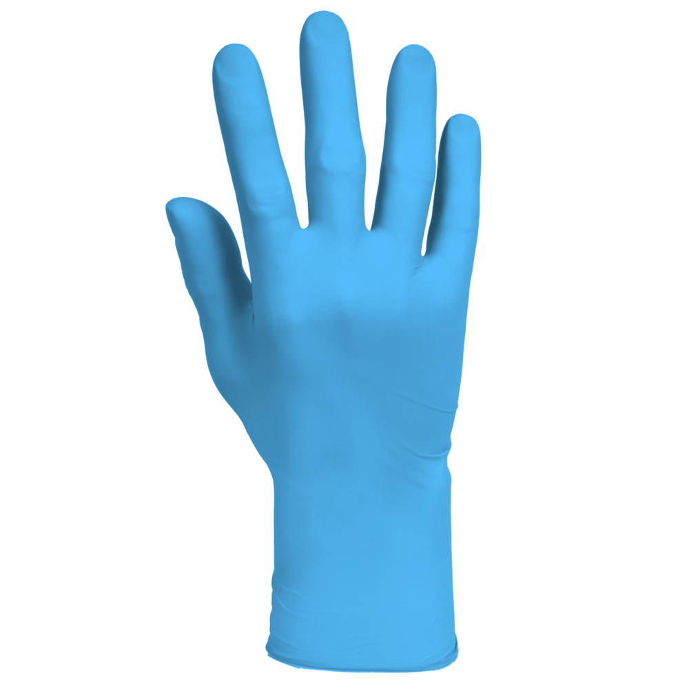 KleenGuard™ G10 Flex™ Blue Nitrile Gloves (54335), 3 Mil, Ambidextrous, Touchscreen Compatible, XL (90 Gloves/Box, 10 Boxes/Case, 900 Gloves/Case) - 54335