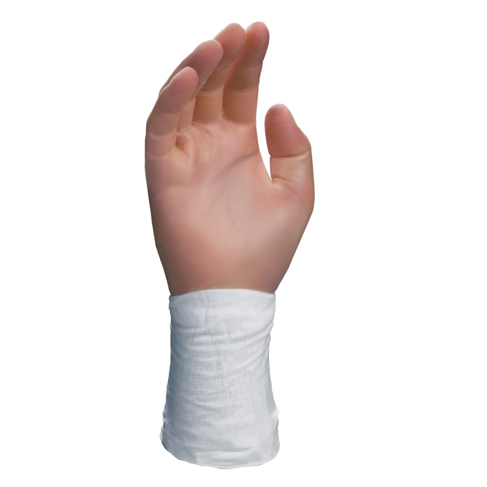 Gants en copolymère Kimtech G5 (61001), pour les salles blanches de classe  5 ISO ou supérieures, fini lisse, ambidextres, 12 po, petits, emballage  double, transparents, 100/sac, 10 sacs, 1 000 gants/caisse