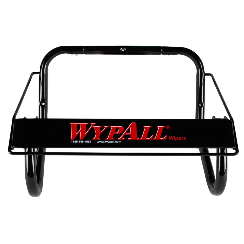 Distributrice murale pour essuie-tout WypAll® et Kimtech™ (80579), noire, rouleau géant, 42,67 cm x 27,43 cm x 22,35 cm (16,8 po x 10,8 po x 8,8 po) (qté 1);Distributrice murale pour lingettes Wypall et Kimtech (80579), rouleau géant, noire - 80579