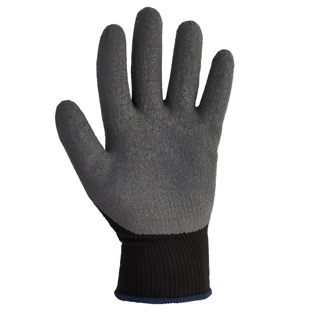 KleenGuard™ G40 Latex Coated Gloves (97270), Black & Grey, Small (7), 60 Pairs/ Case, 5 Bags of 12 Pairs - 97270