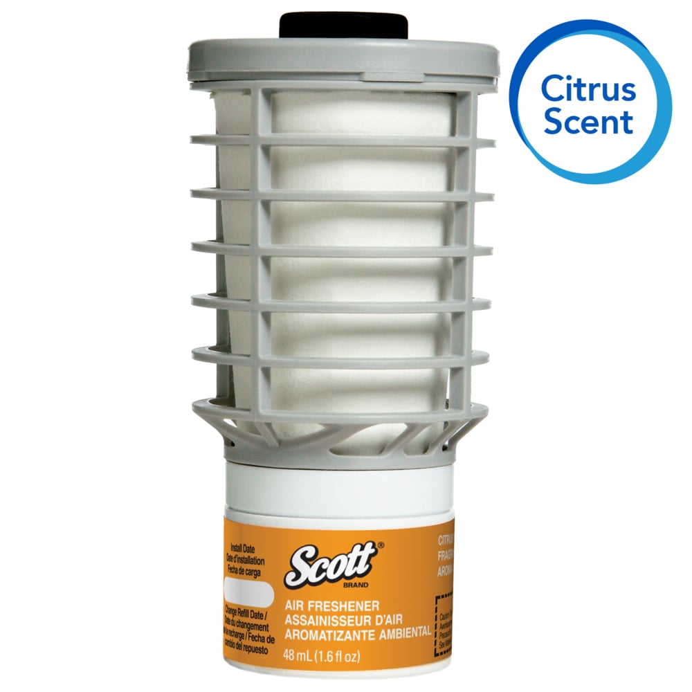 Scott® Essential Continuous Air Freshener (91067), Citrus Scent (6 Refills/Case) - 91067