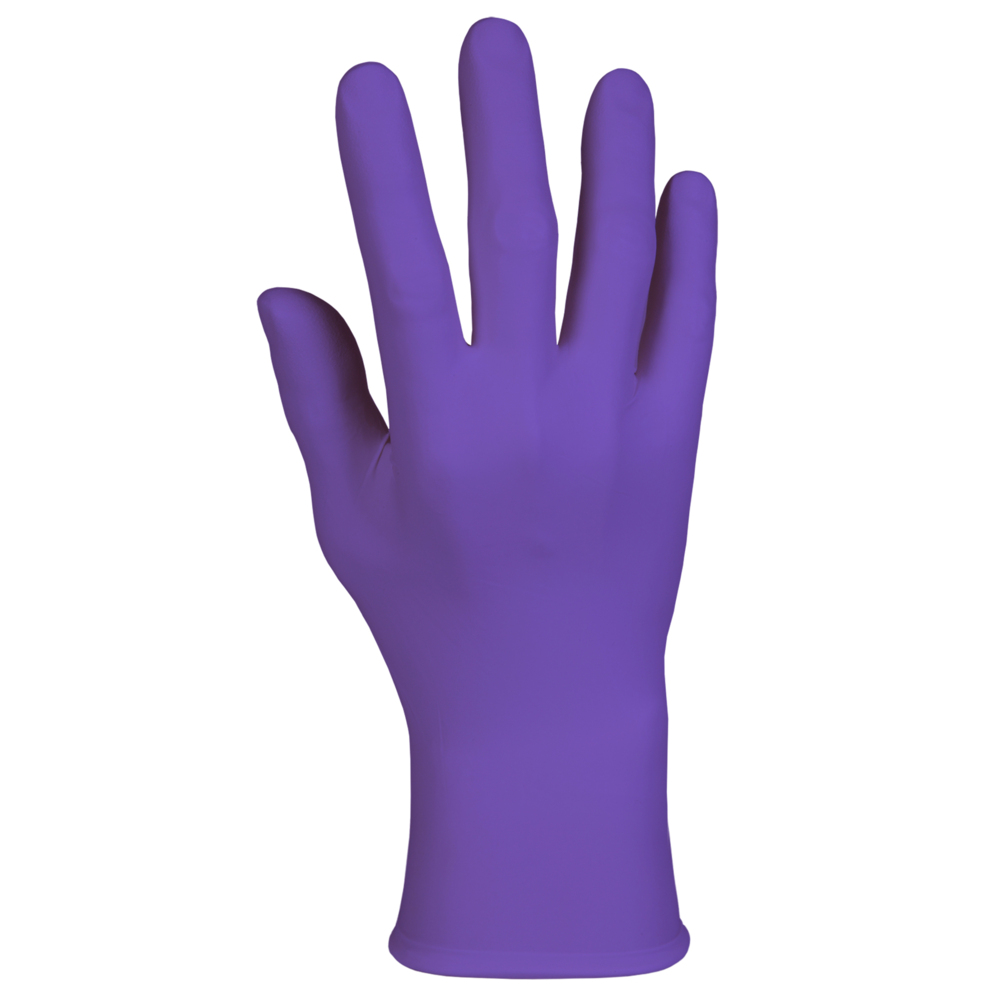 Gants d’examen Purple Nitrile Kimberly-Clark (55080), 5,9 mil, ambidextres, 9,5 po, TP, 100 gants en nitrile/boîte 10 boîtes/caisse, 1 000/caisse - 55080