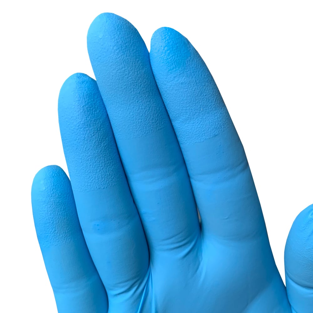 KleenGuard™ G10 2Pro™ Blue Nitrile Gloves (54423), 6 Mil, Ambidextrous, Touchscreen Compatible, L (100 Gloves/Box, 10 Boxes/Case, 1,000 Gloves/Case) - 54423