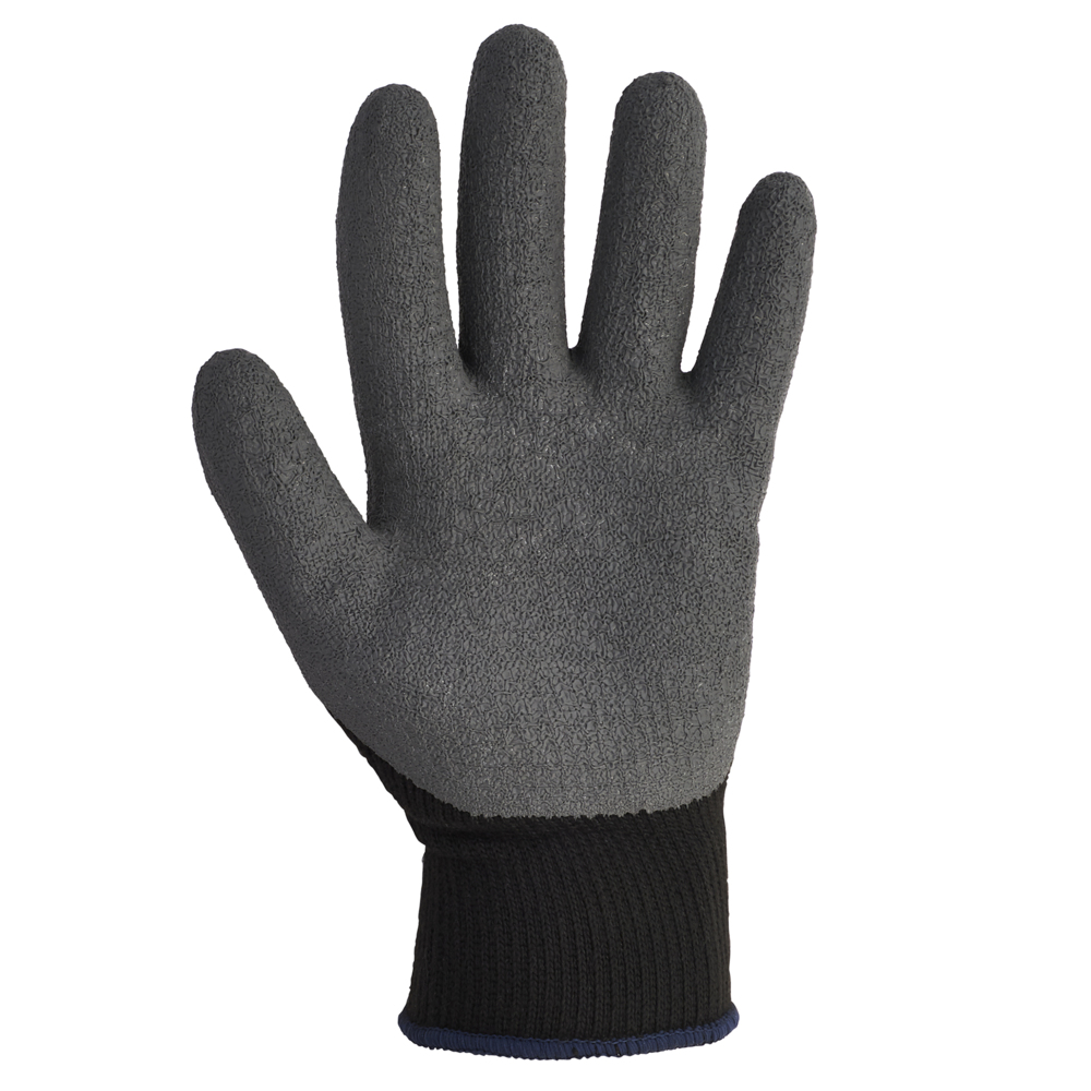 KleenGuard™ G40 Latex Coated Gloves (97271), Black & Grey, Medium (8), 60 Pairs/ Case, 5 Bags of 12 Pairs - 97271