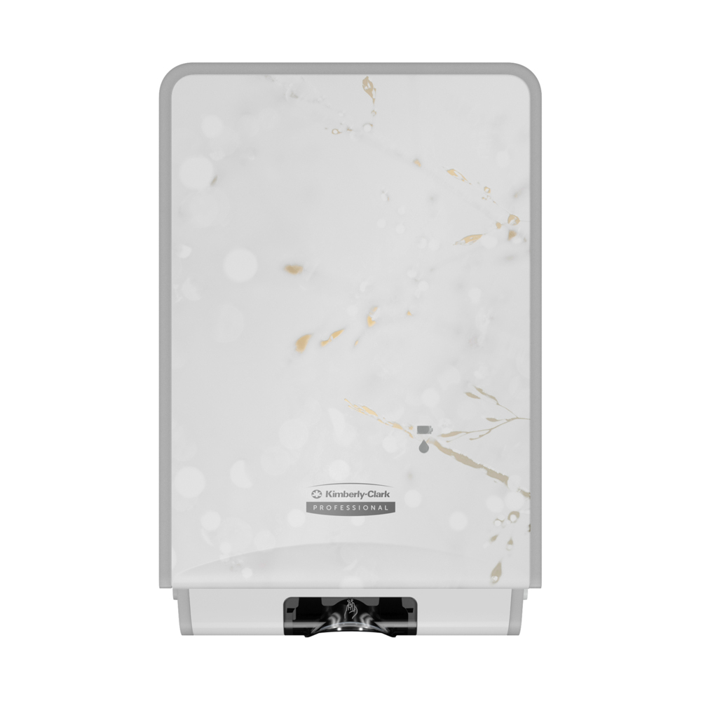 Kimberly-Clark Professional™ ICON™ Automatic Soap and Hand Sanitizer Dispenser (58734), with Cherry Blossom Design Faceplate, 11.5" x 7.5" x 3.98" (Qty 1) - 58734