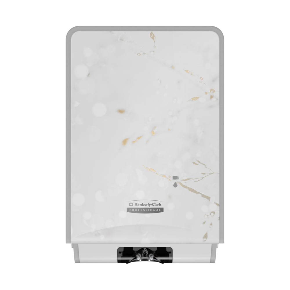 Kimberly-Clark Professional™ ICON™ Automatic Soap and Hand Sanitizer Dispenser (58734), with Cherry Blossom Design Faceplate, 11.5" x 7.5" x 3.98" (Qty 1) - 58734