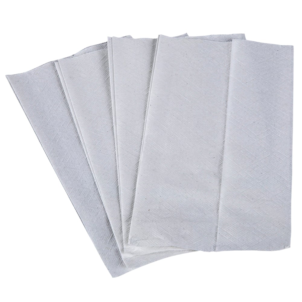 Serviettes de tables pliées grand format Scott (98710), jetables, taille collation, 1 épaisseur, 20 paquets de 500 dessous de verre (10 000/caisse) - 98710