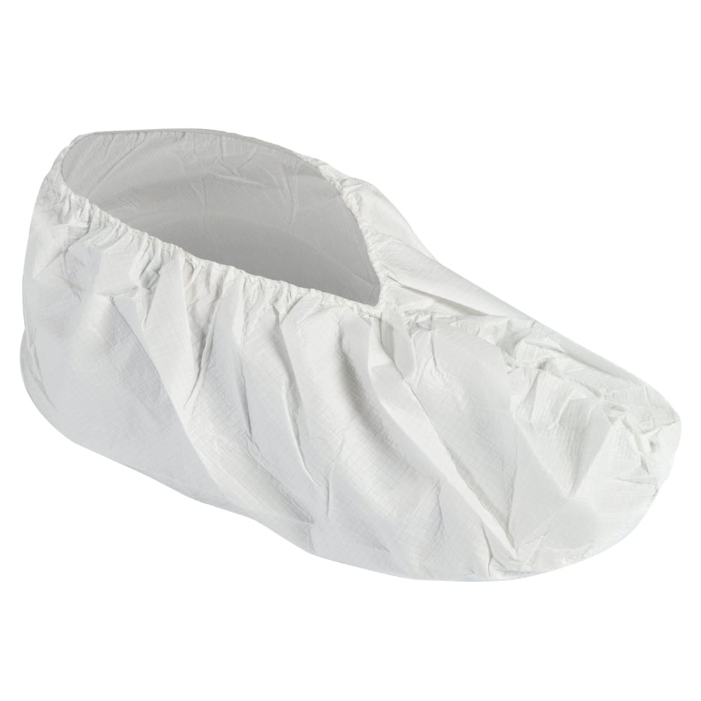 KleenGuard™ A40 Shoe Cover (44492), Large Disposable Shoe Covers, White, (400 Shoe Covers/Case) - 44492