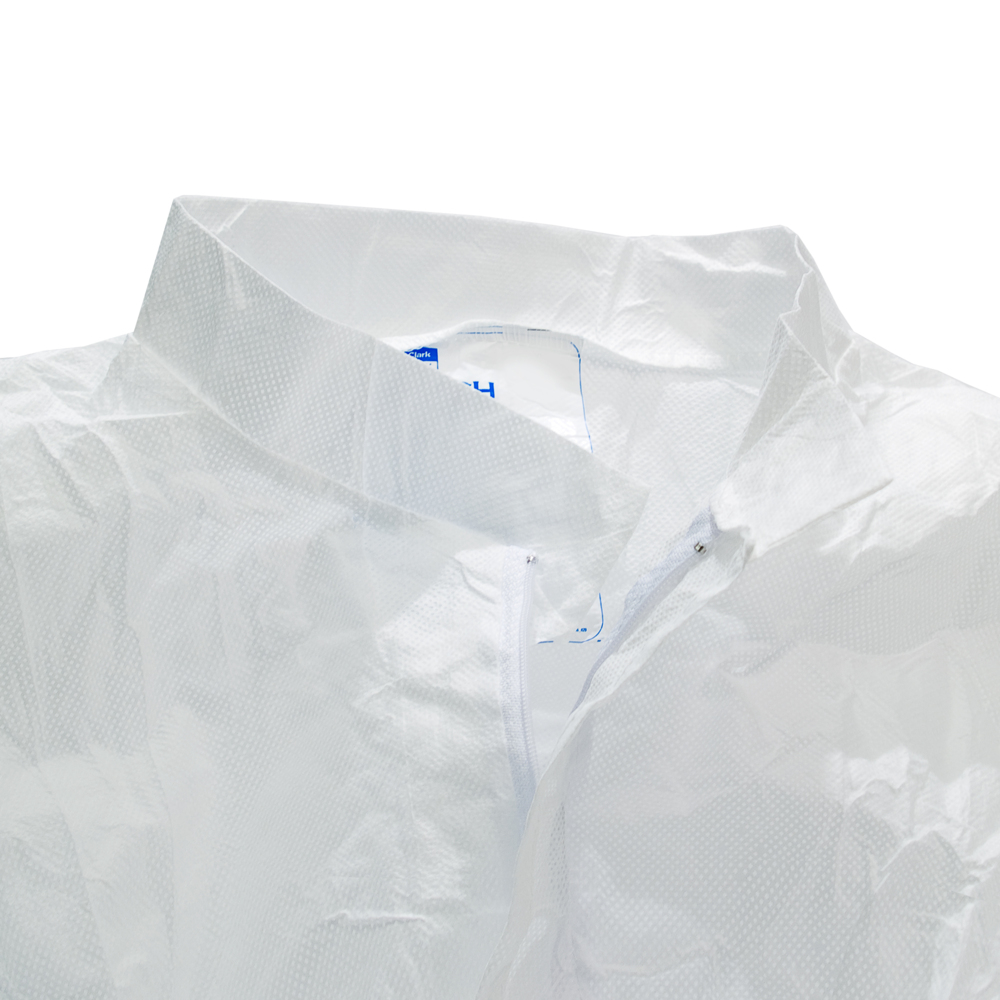 Kimtech™ A5 Clean Processed Cleanroom Coveralls (88846), Mandarin Collar, Thumb Loops, Reflex Design, 2XL, 25 / Case - 88846