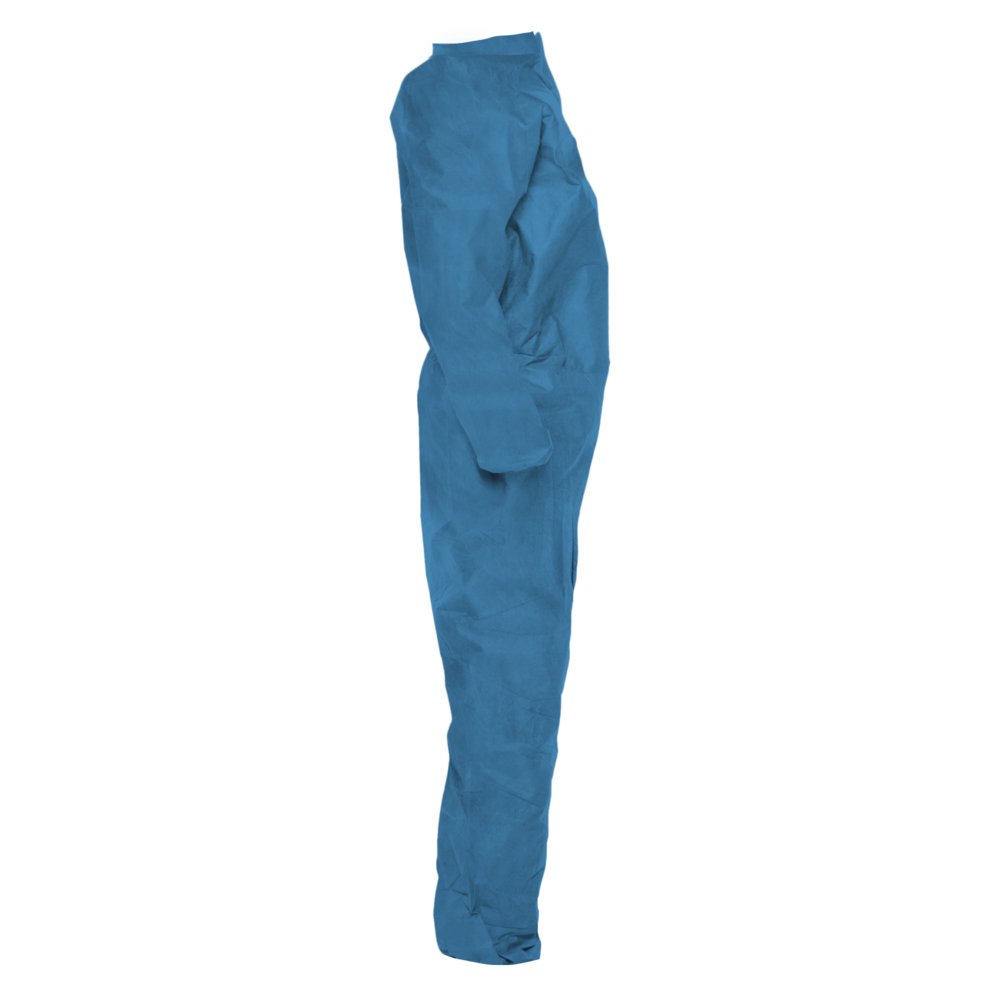 KleenGuard™ A20 Breathable Particle Protection Coveralls (58532), REFLEX Design, Zip Front, Blue, Medium, (Qty 24) - 58532