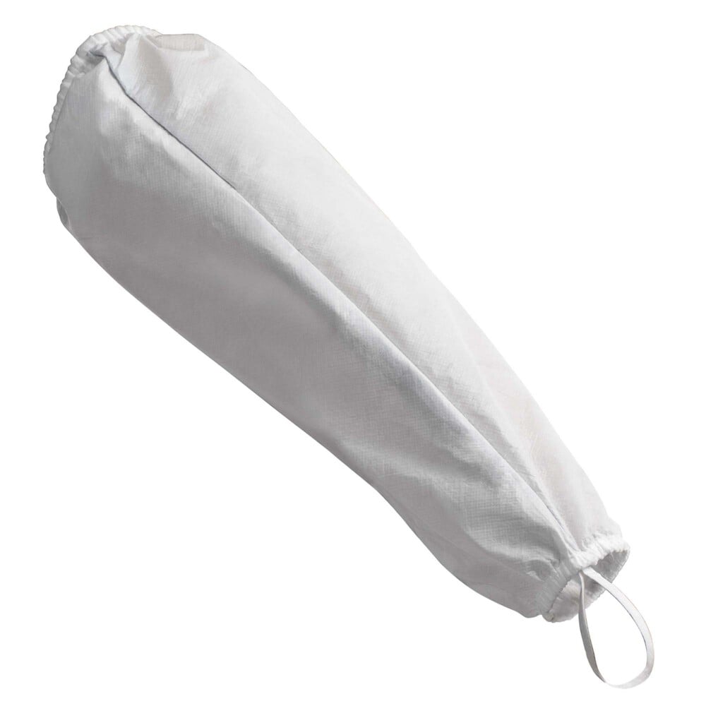 Protège-manches pour salle blanche avec brides de pouce Kimtech A4 (49816), 21 po de long, emballage en vrac pour salles blanches, emballage double, TG, blancs, 200/caisse, 4 sacs, 50/sac - 49816